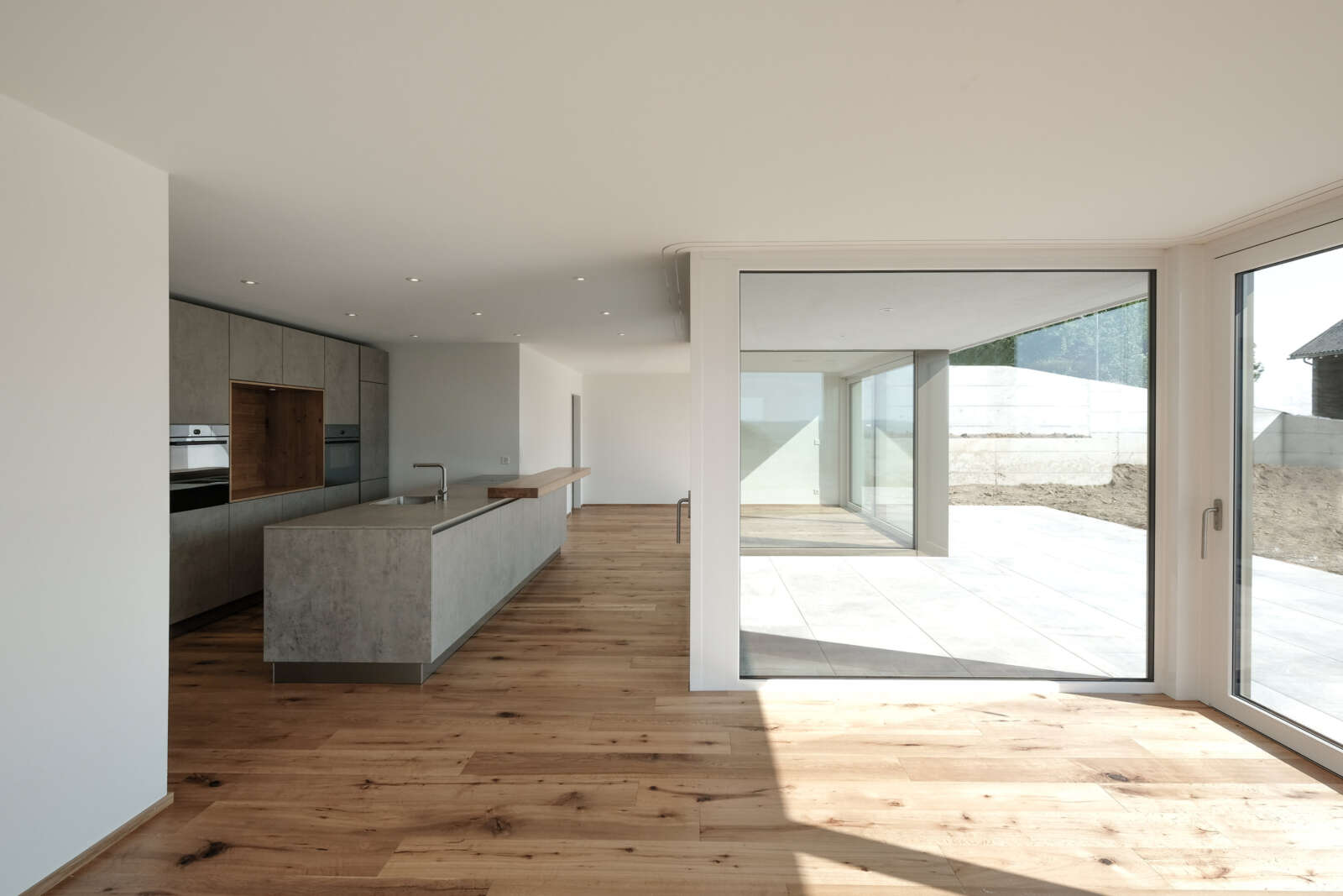 Orlando Architektur Neubau 2 Einfamilienhäuser Unterholzstrasse Ottoberg 6 Wohnen Küche