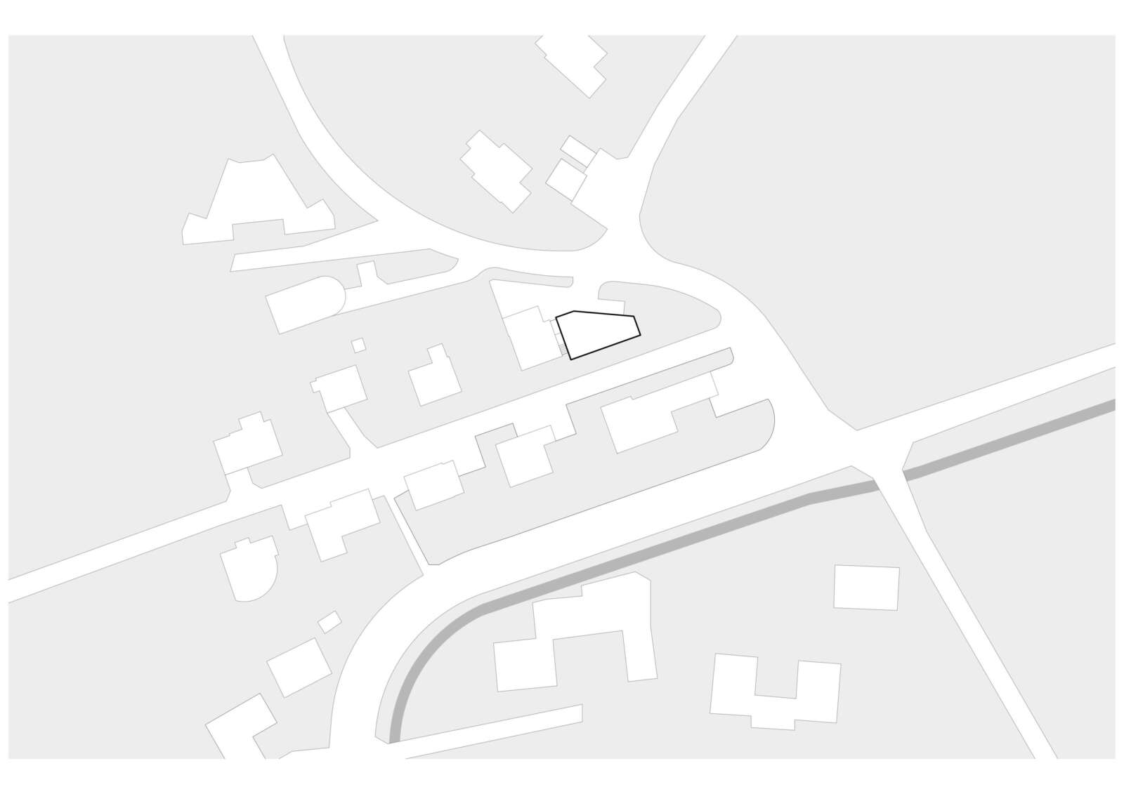 Orlando Architektur Neubau Einfamilienhaus Bolsternbuckstrasse Kollbrunn 8 Situationsplan