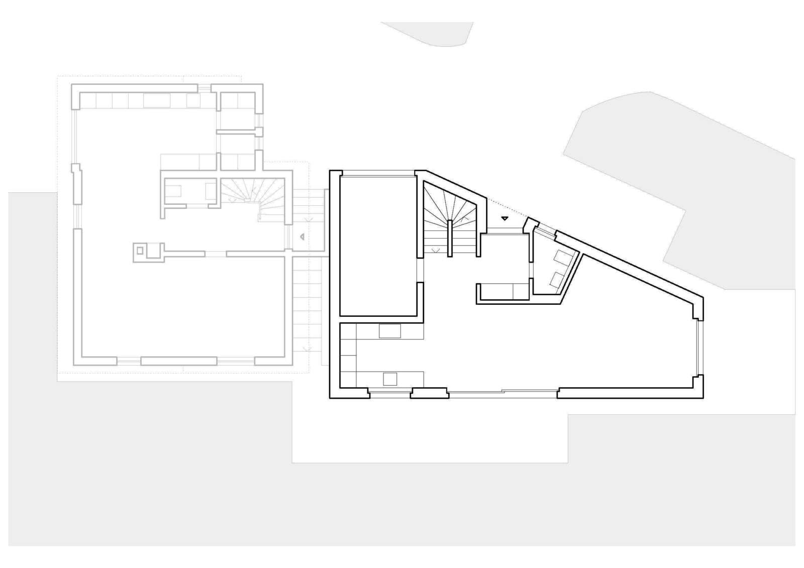 Orlando Architektur Neubau Einfamilienhaus Bolsternbuckstrasse Kollbrunn 9 Grundriss Erdgeschoss