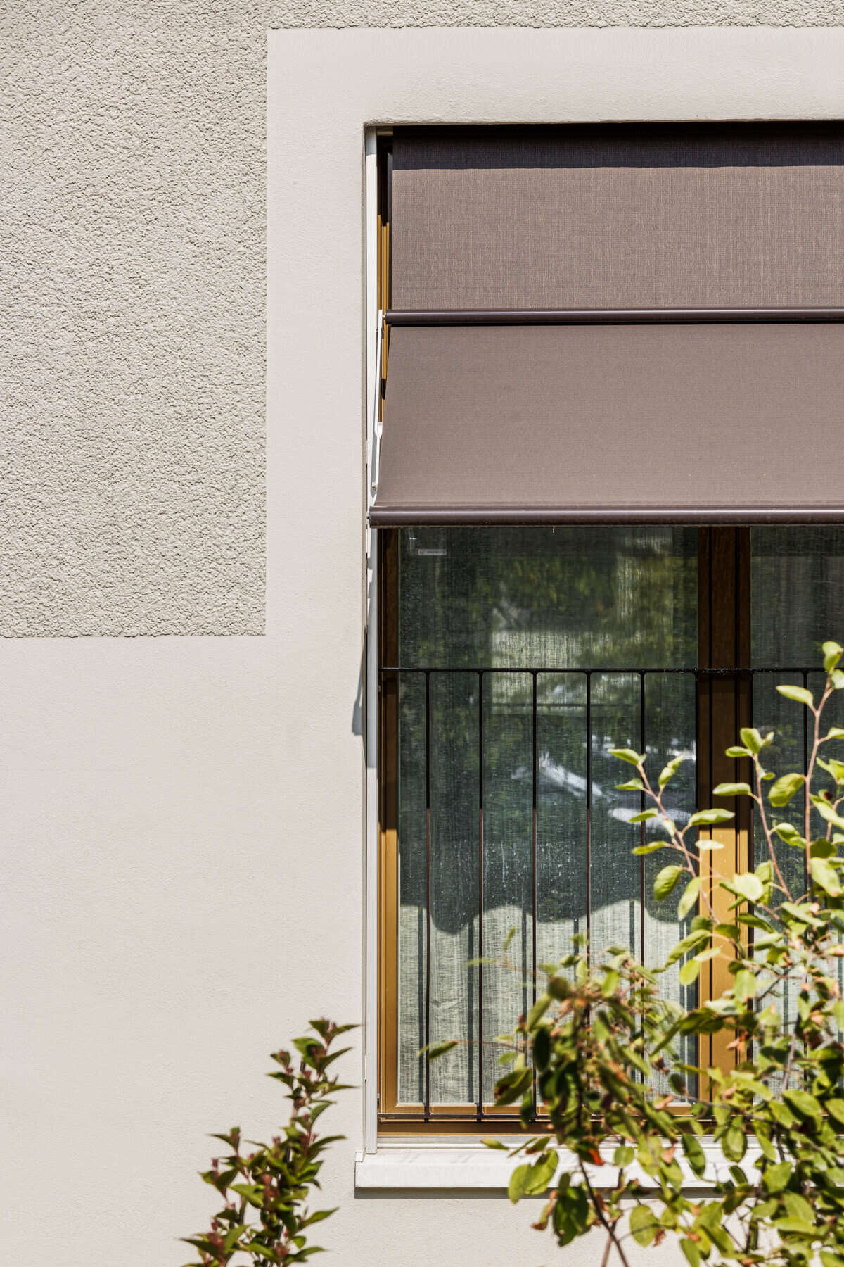 Orlando Architektur Neubau Wohnhaus Steineggstrasse Wiesendangen 3 Fassade Detail Putz